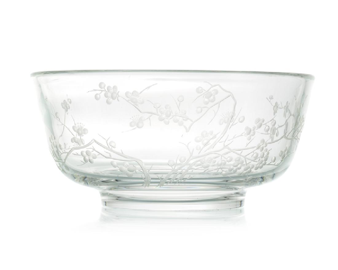 A Steuben ''Plum Blossom'' bowl (1 of 3)