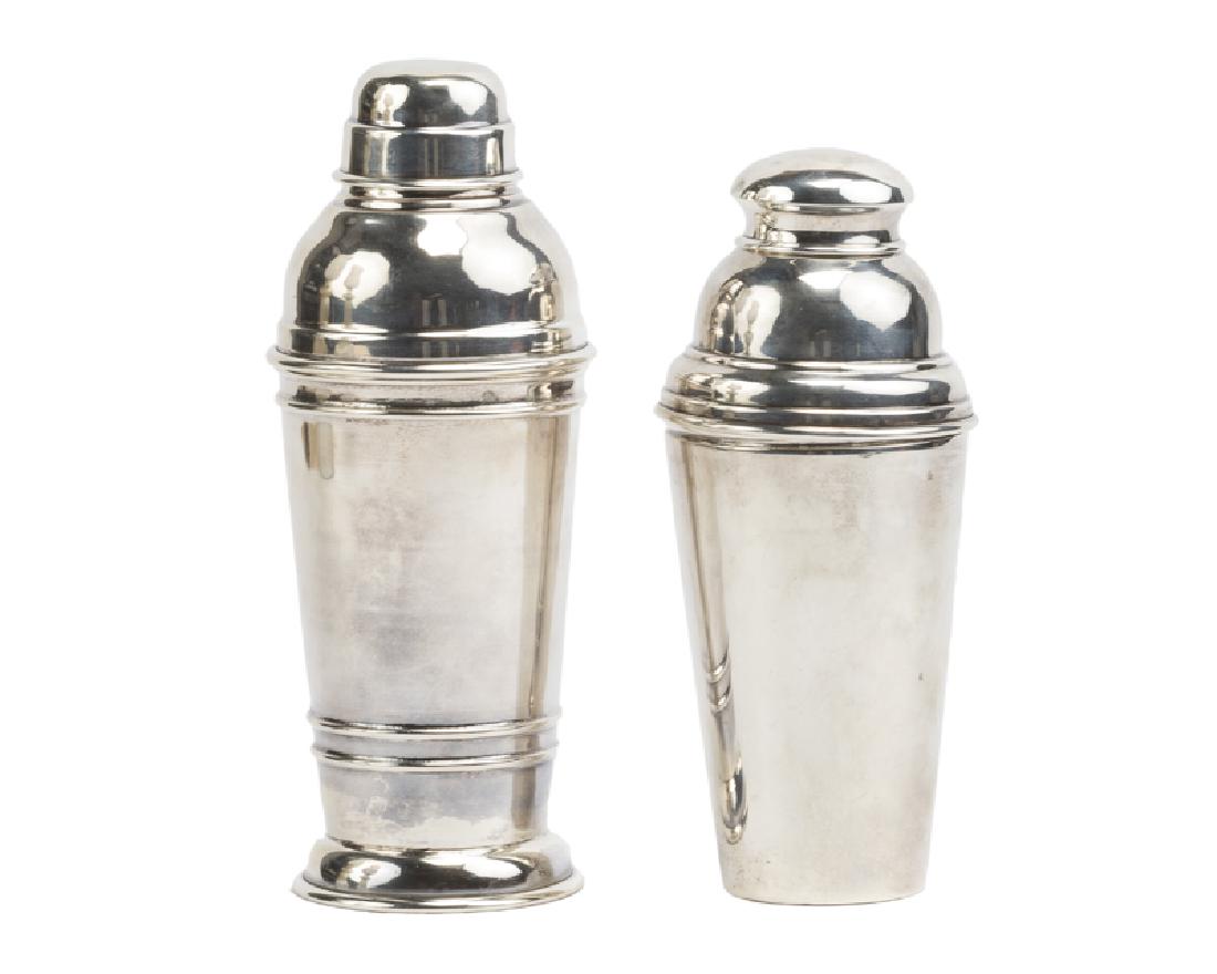 Two sterling silver cocktail shakers (1 of 4)