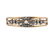 A Victorian pearl and diamond hinged bangle bracelet