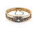 A Victorian pearl and diamond hinged bangle bracelet - 2