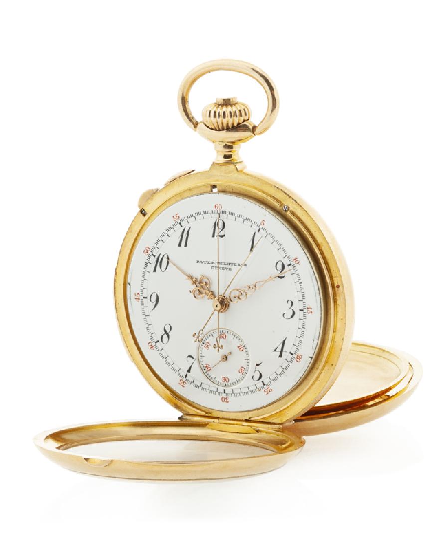 A Patek Philippe gold split second repeater pocket (1 of 9)