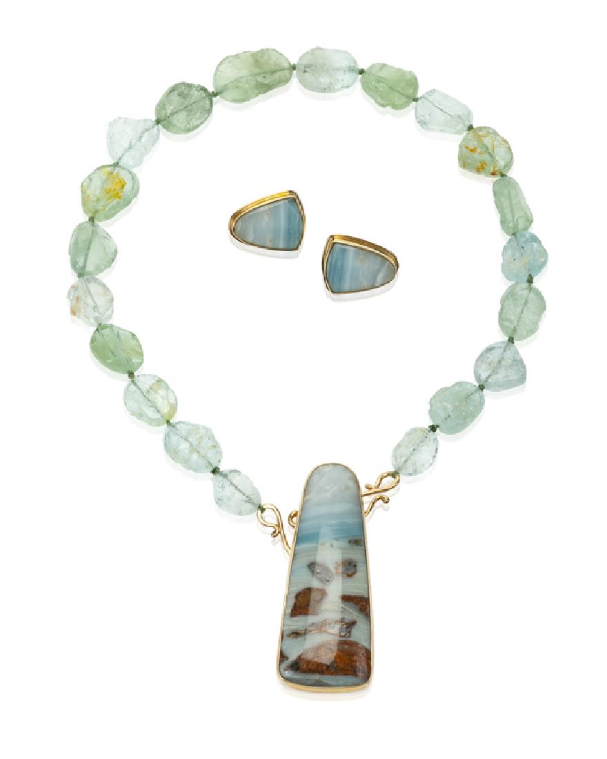 A set of blue stone jewelry (1 of 2)