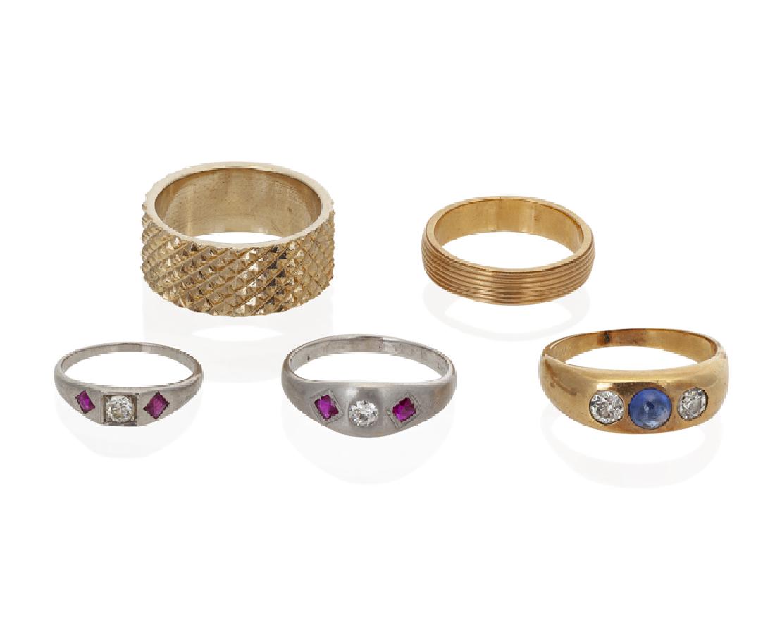 Five rings in various styles (1 of 3)