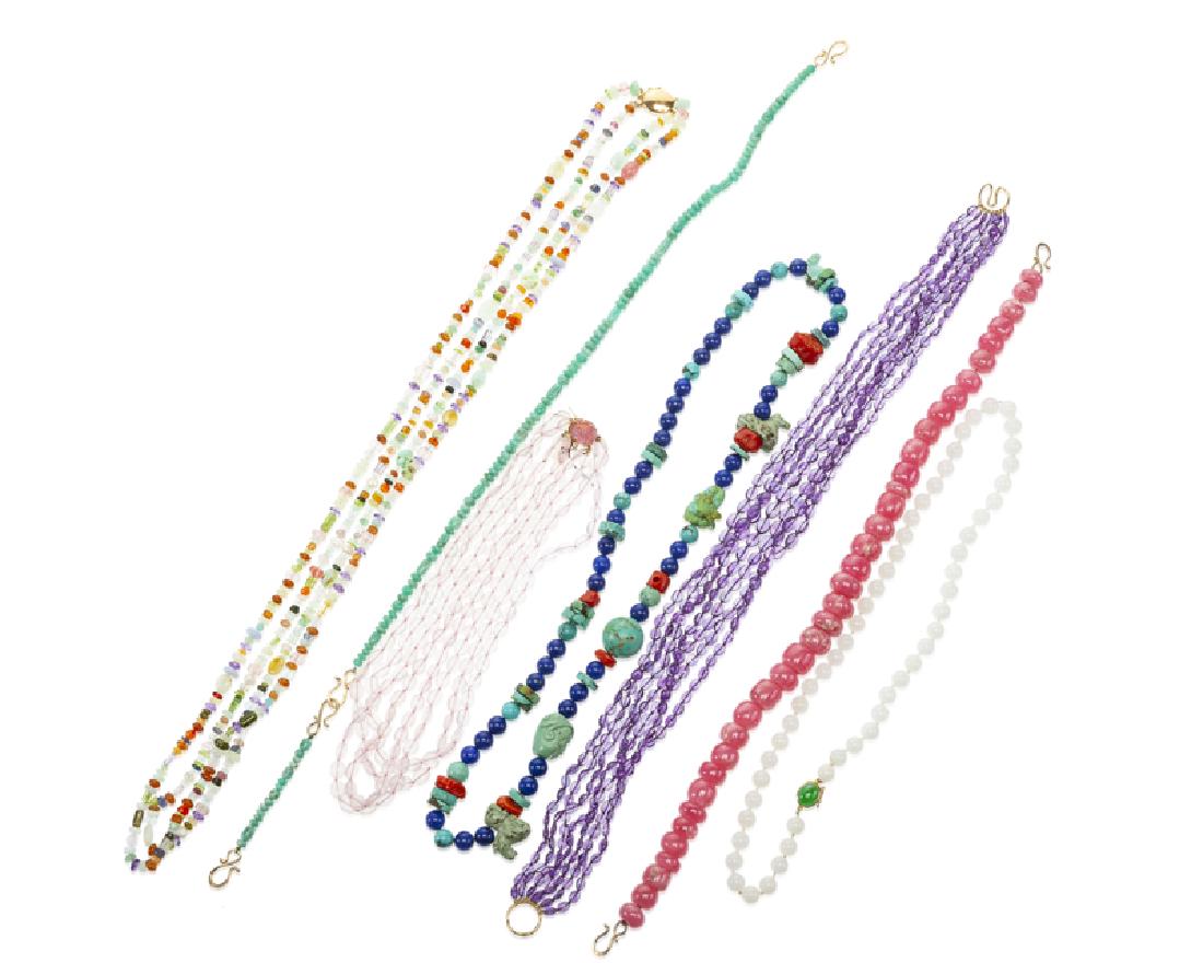 A group of gemstone bead jewelry (1 of 3)