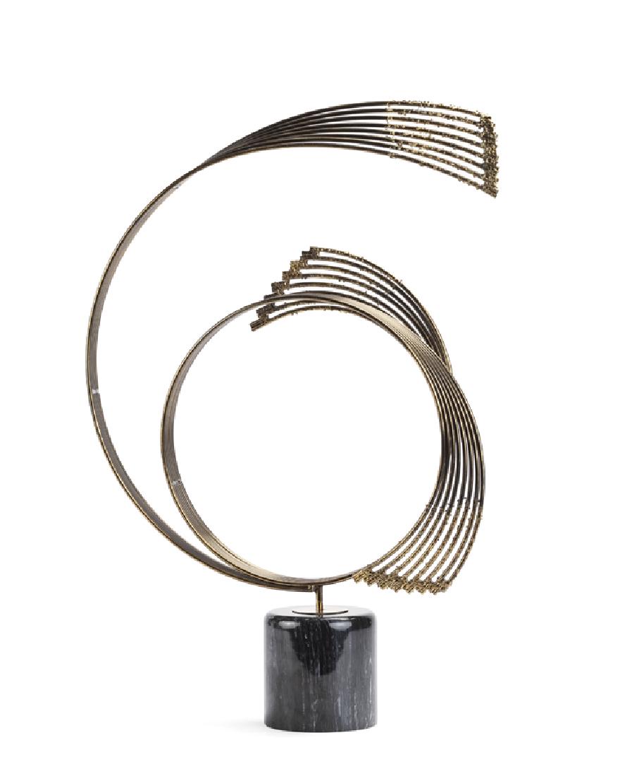 A Curtis Jere ''Windswept'' brass sculpture (1 of 2)
