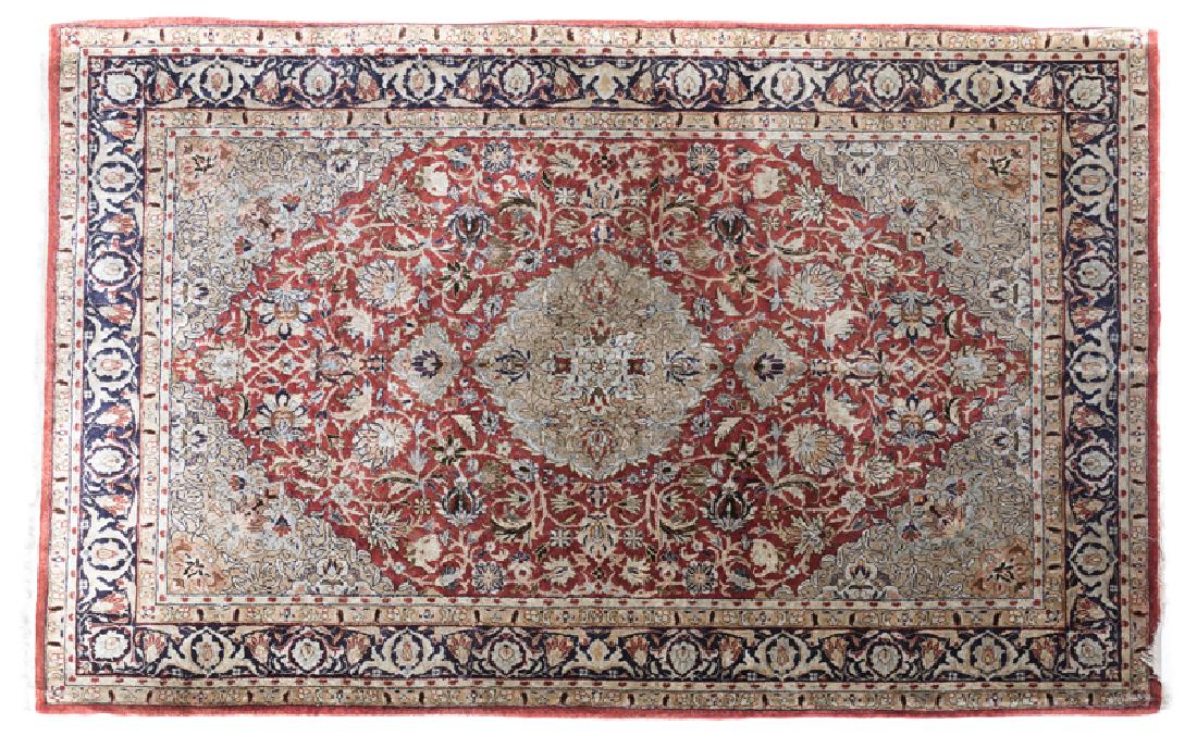 A Persian silk area rug (1 of 4)