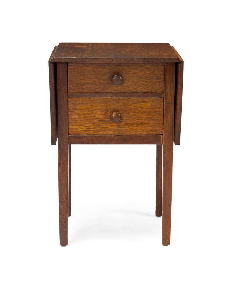 An oak Arts & Crafts work table, Gustav Stickley (1 of 4)