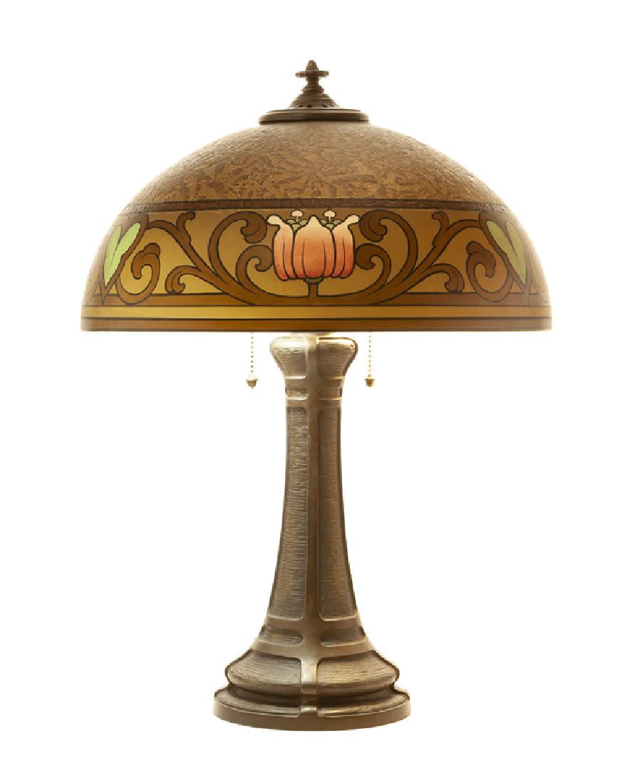 An Arts & Crafts table lamp, Bradley & Hubbard (1 of 3)