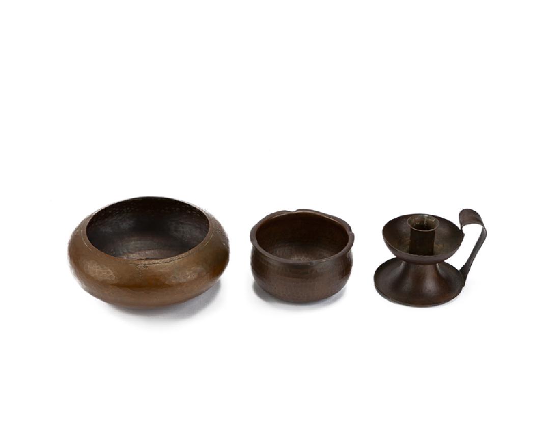 Three copper items, Roycroft (1 of 2)
