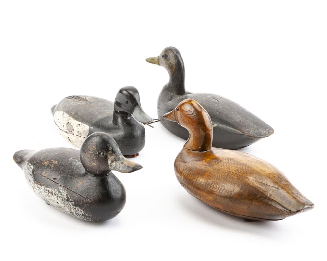 A group of four duck decoys (1 of 3)