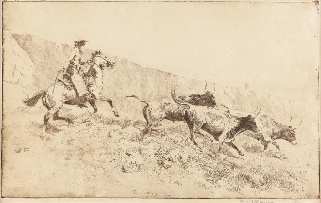 Edward Borein (1872 - 1945 Santa Barbara, CA) (1 of 4)