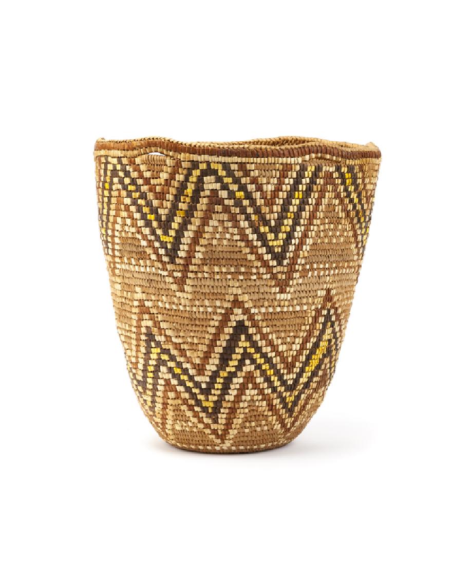 A large Klickitat Indian polychrome basket (1 of 4)