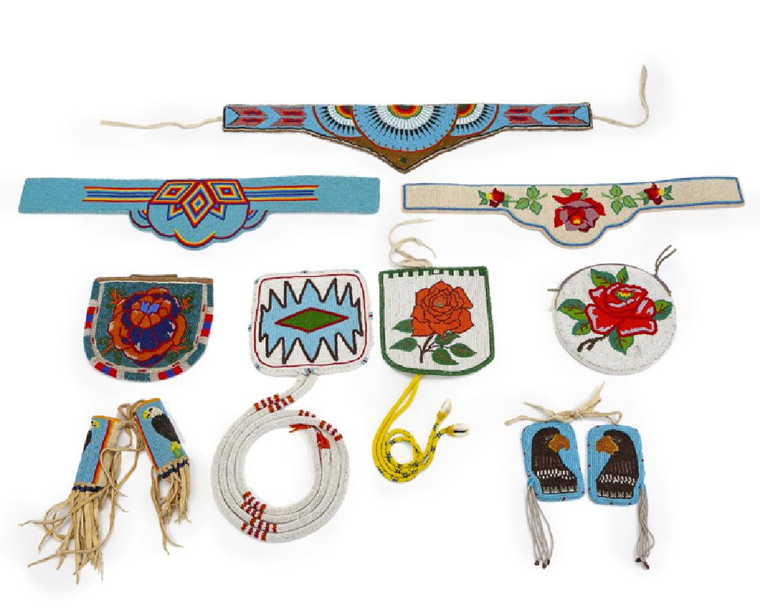 A group of Native American beaded regalia (1 of 2)