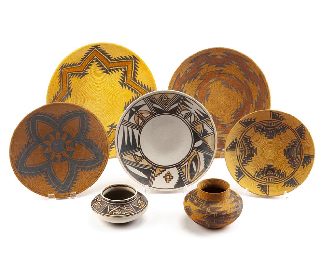 A group of David Salk art pottery (1 of 5)