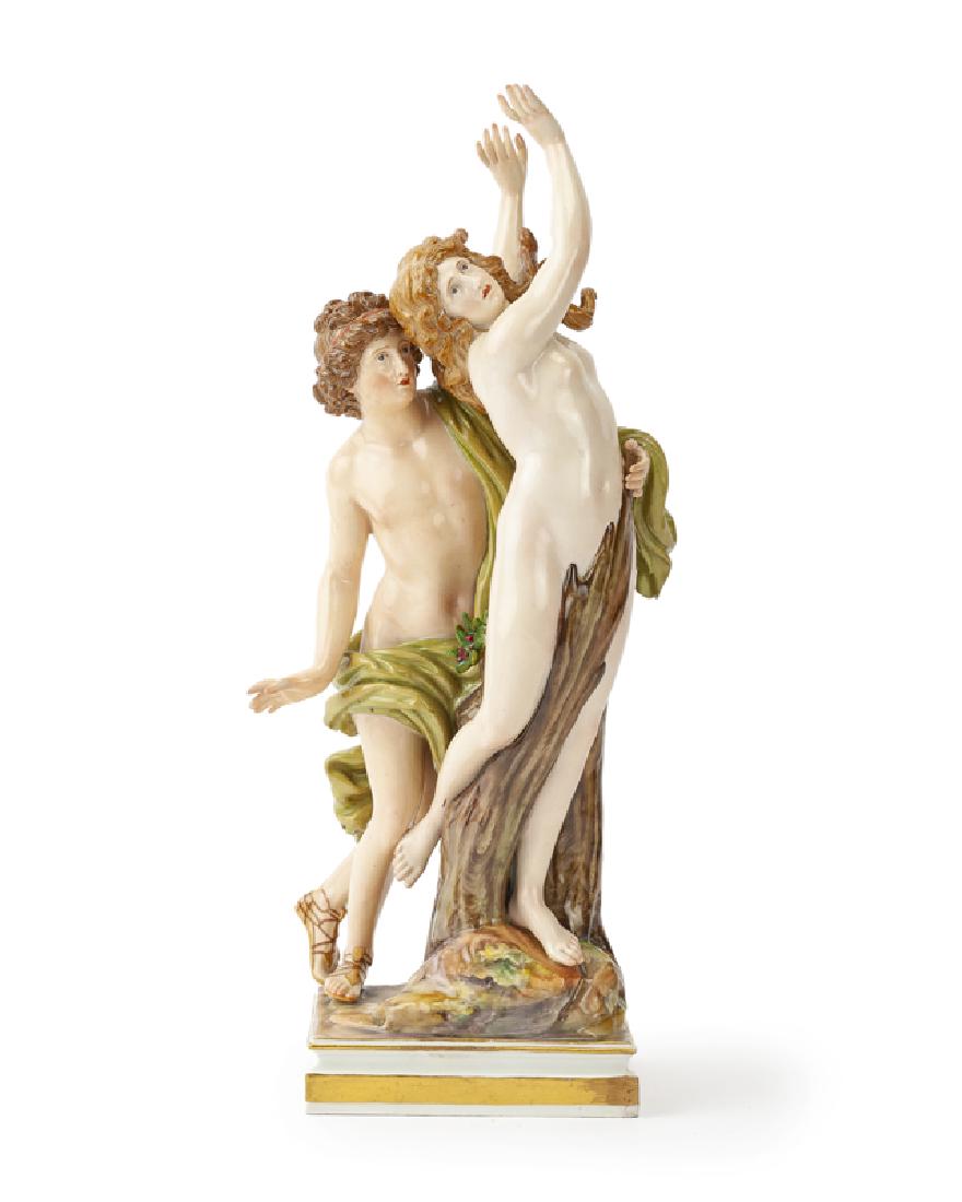 A Meissen ''Daphne and Apollo'' figural group, Johann (1 of 4)