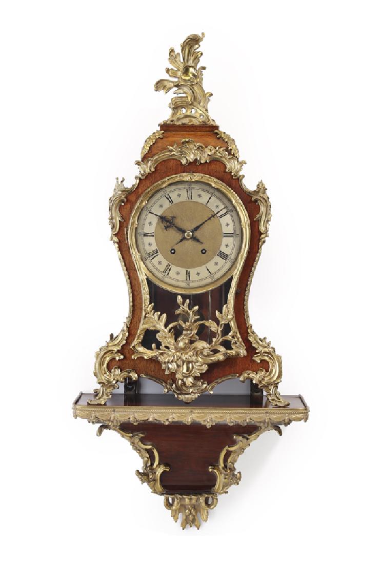 A Louis XV-style clock with wall bracket (1 of 3)