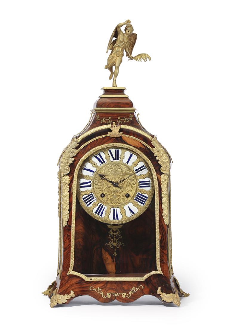 A French gilt bronze-mounted ebonized bracket clock (1 of 3)