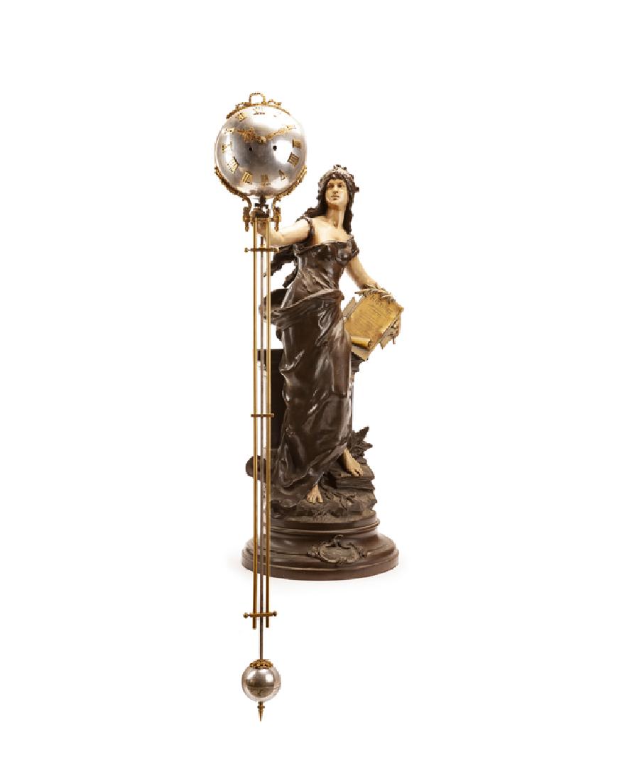 A French spelter figural clock (1 of 5)