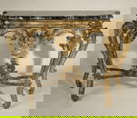1137: A CONTINENTAL ROCOCO GILTWOOD CONSOLE TABLE