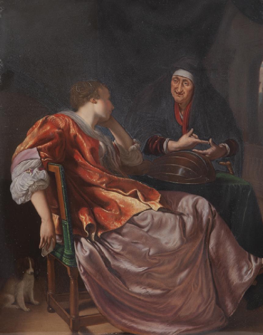 A framed KPM plaque (1 of 5)