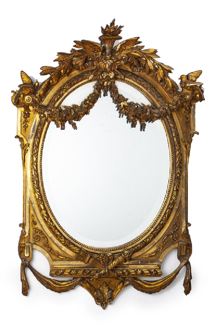 A Continental giltwood wall mirror (1 of 3)