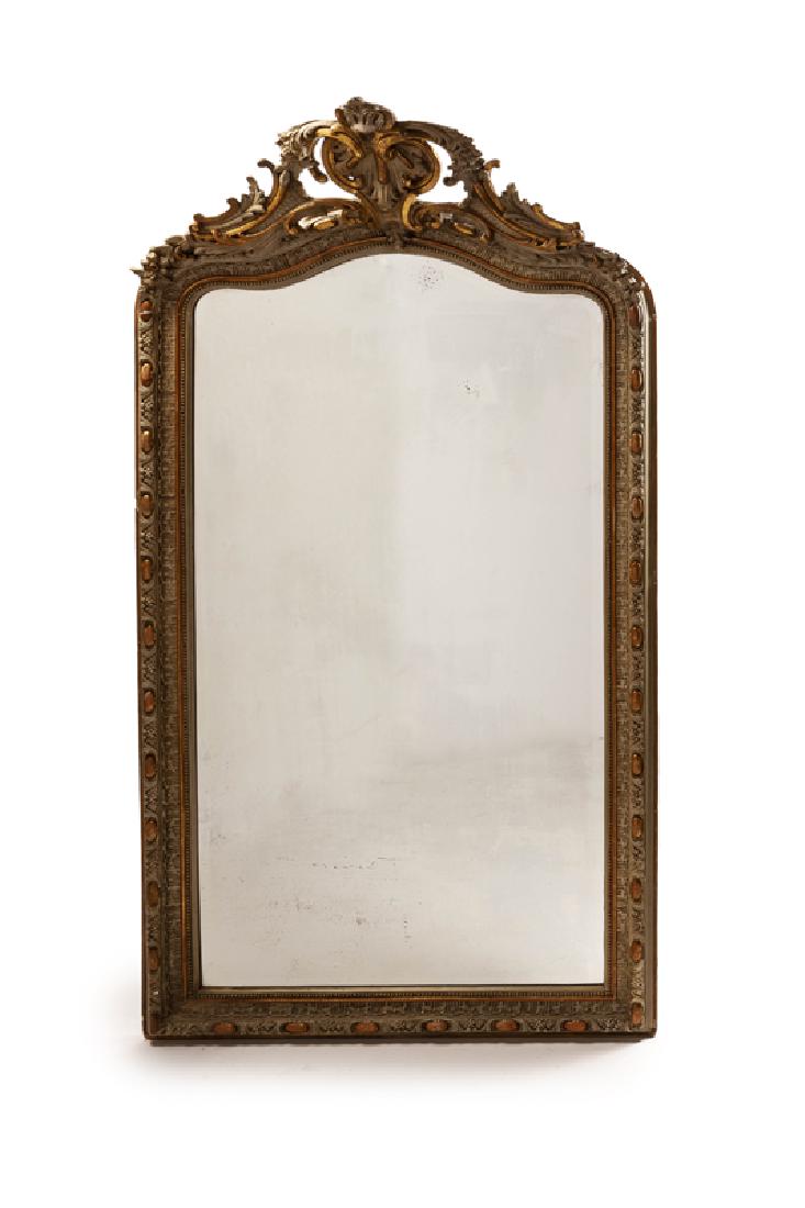 A large French-style giltwood pier mirror (1 of 2)
