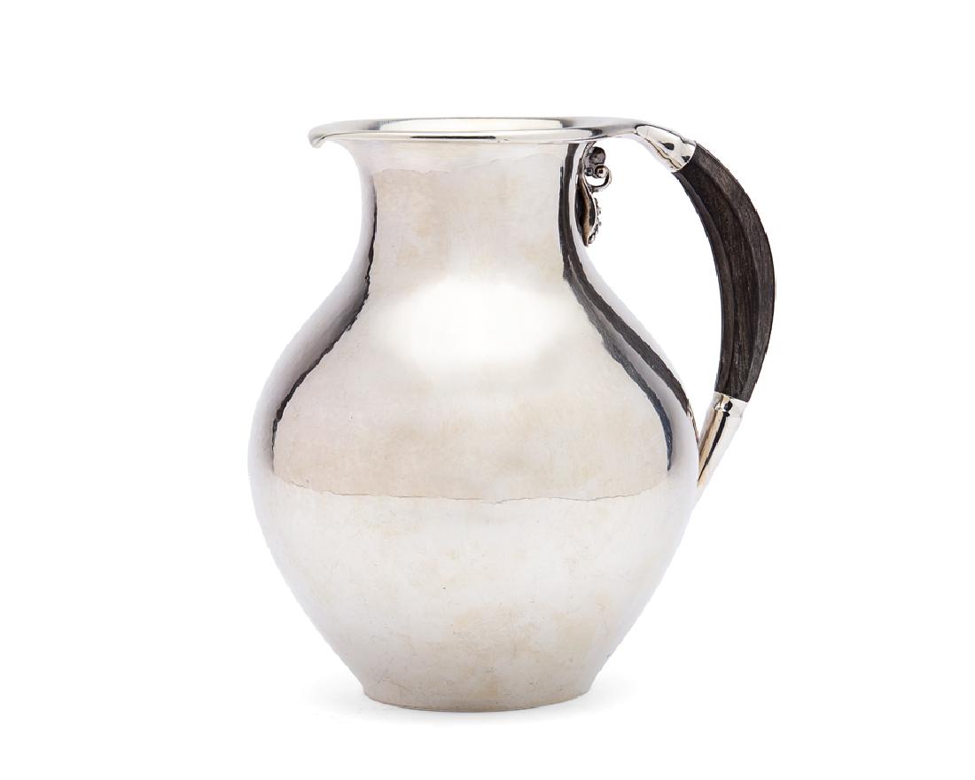 A silver pitcher, Georg Jensen (1 of 2)