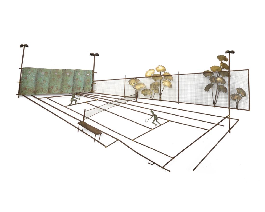 A mixed-metal modernist wall sculpture, Curtis Jere (1 of 5)