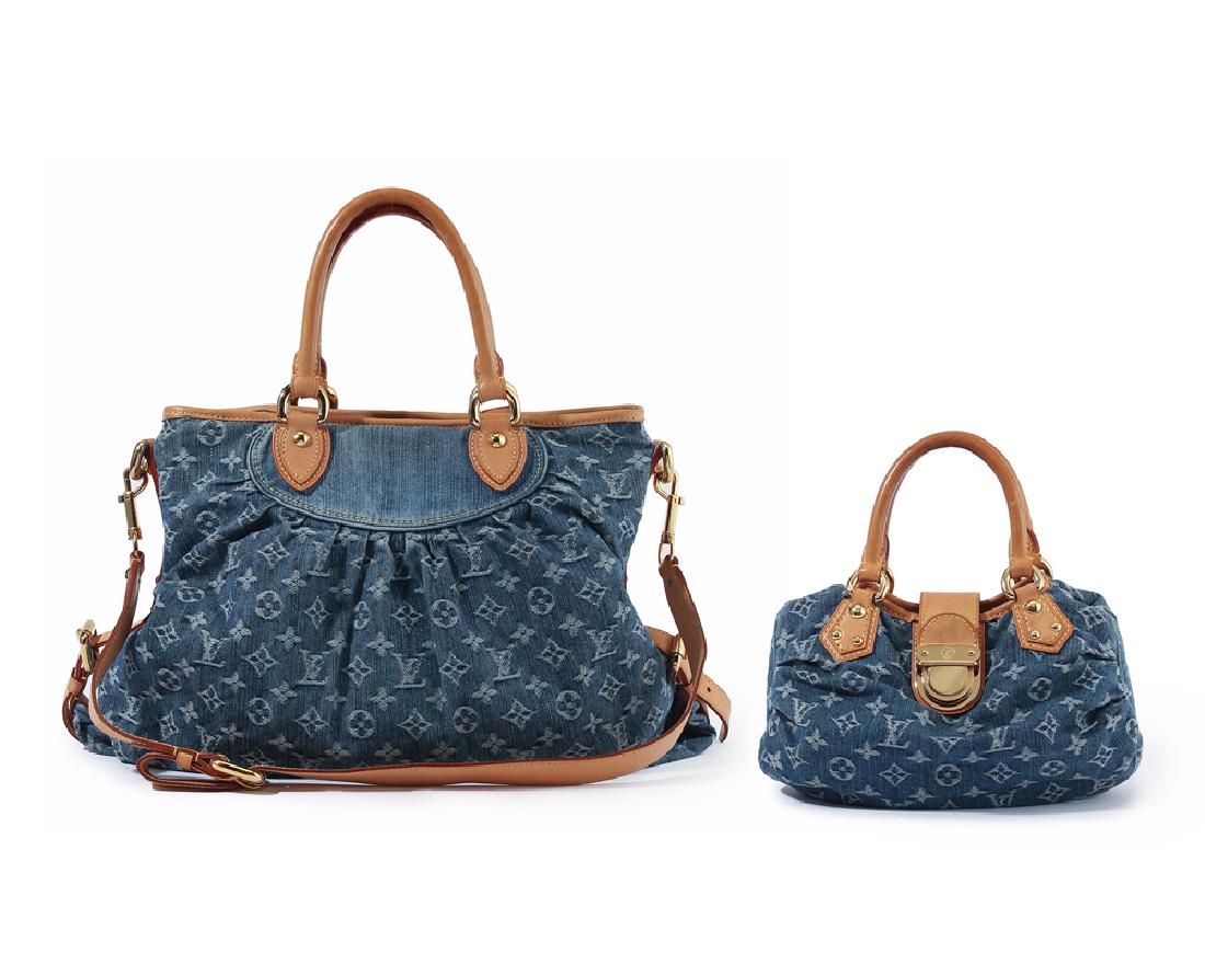 Two Louis Vuitton Monogram denim shoulder bags (1 of 5)