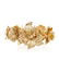 A gold flower cuff bracelet