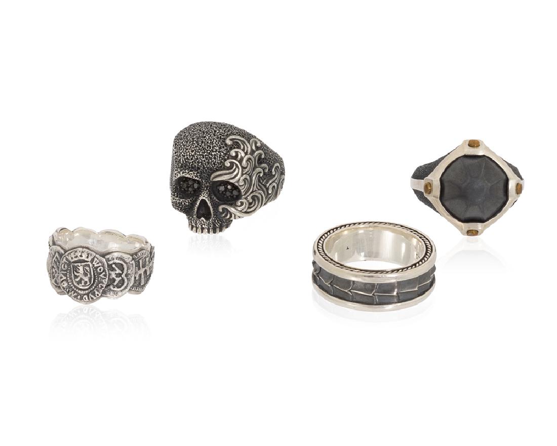 Four men's rings, David Yurman (1 of 2)