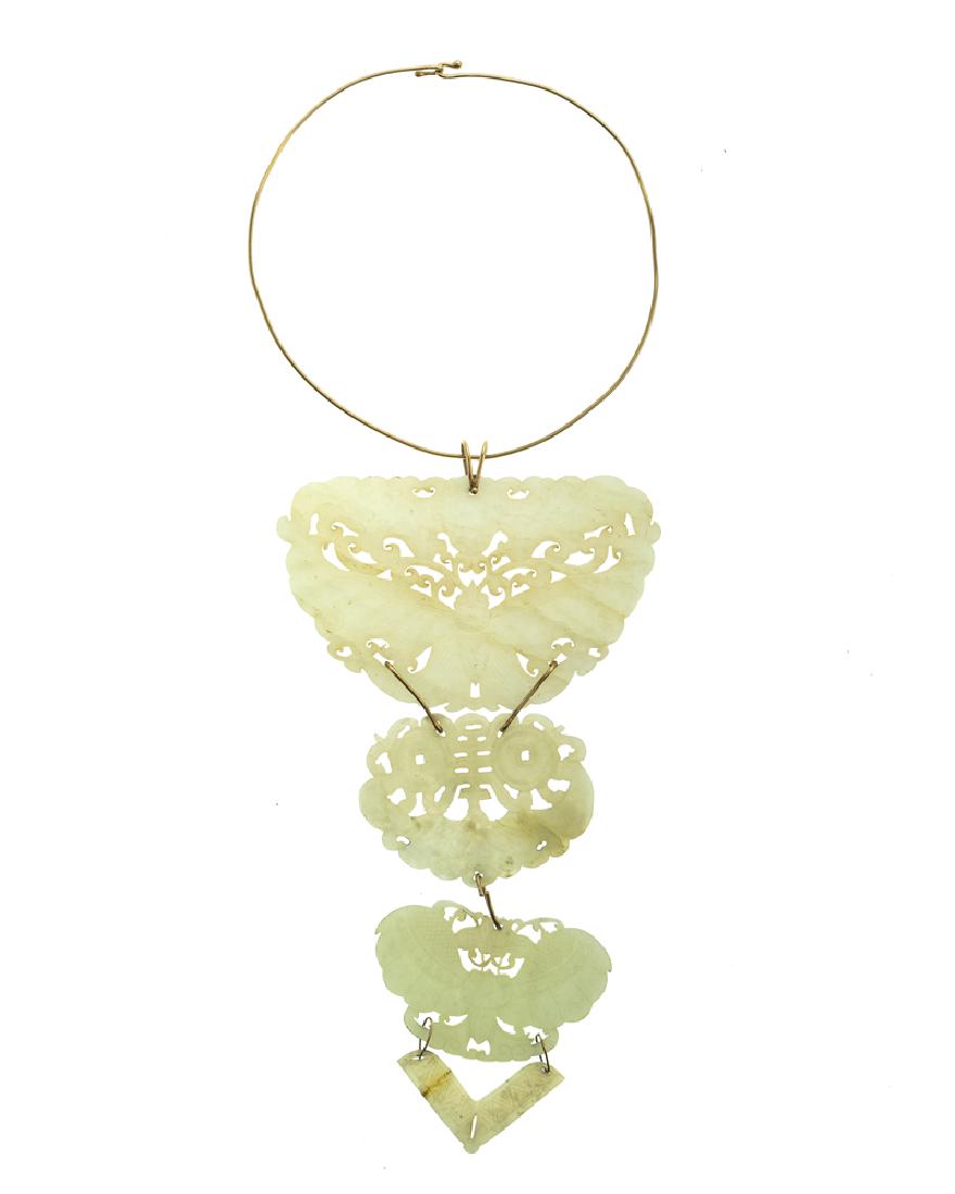 A jade and gold necklace (1 of 2)