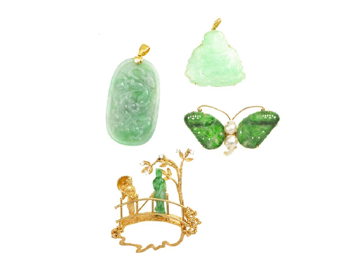Four jade jewelry items (1 of 2)