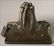1095: French Art Nouveau bronze encrier inkstand - 4