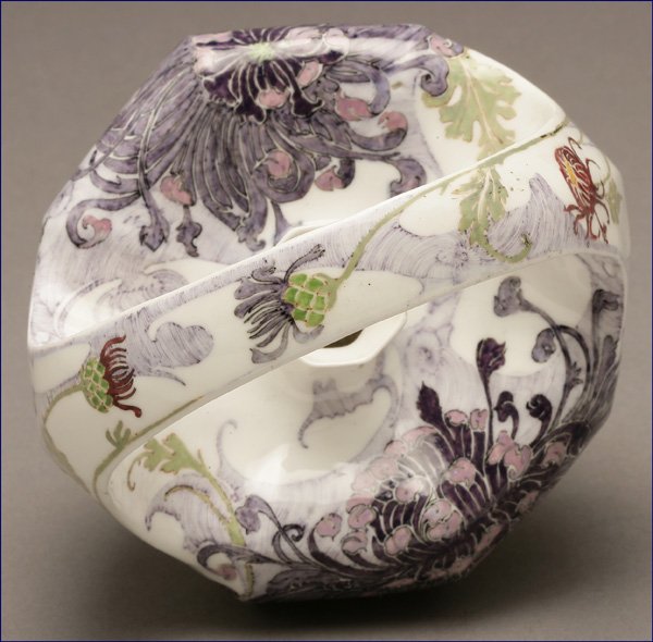 A Rozenburg Art Nouveau eggshell porcelain vase - 4