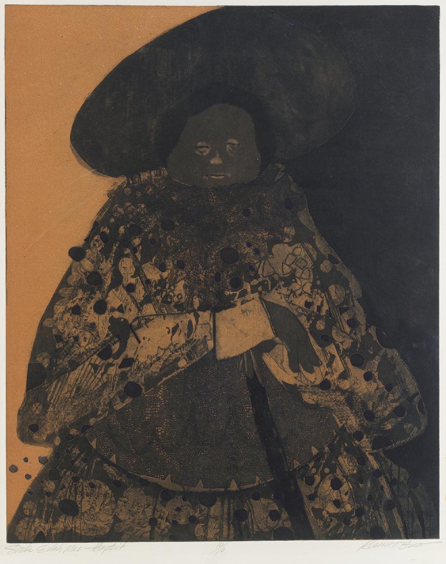 Russell Talbert Gordon (1936-2013 Montreal, Quebec,: Sister Evlah Mae Baptist Lithograph on paper laid to board under glass Edition 10/10, signed lower right: Russell T. Gordon, titled lower left Image: 23.75" H x 19.25" W