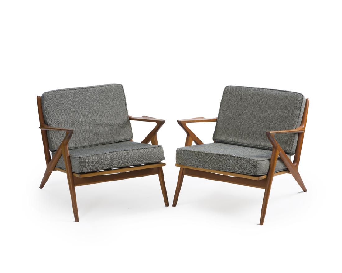 A pair of Poul Jensen for Selig ''Z'' lounge chairs (1 of 3)