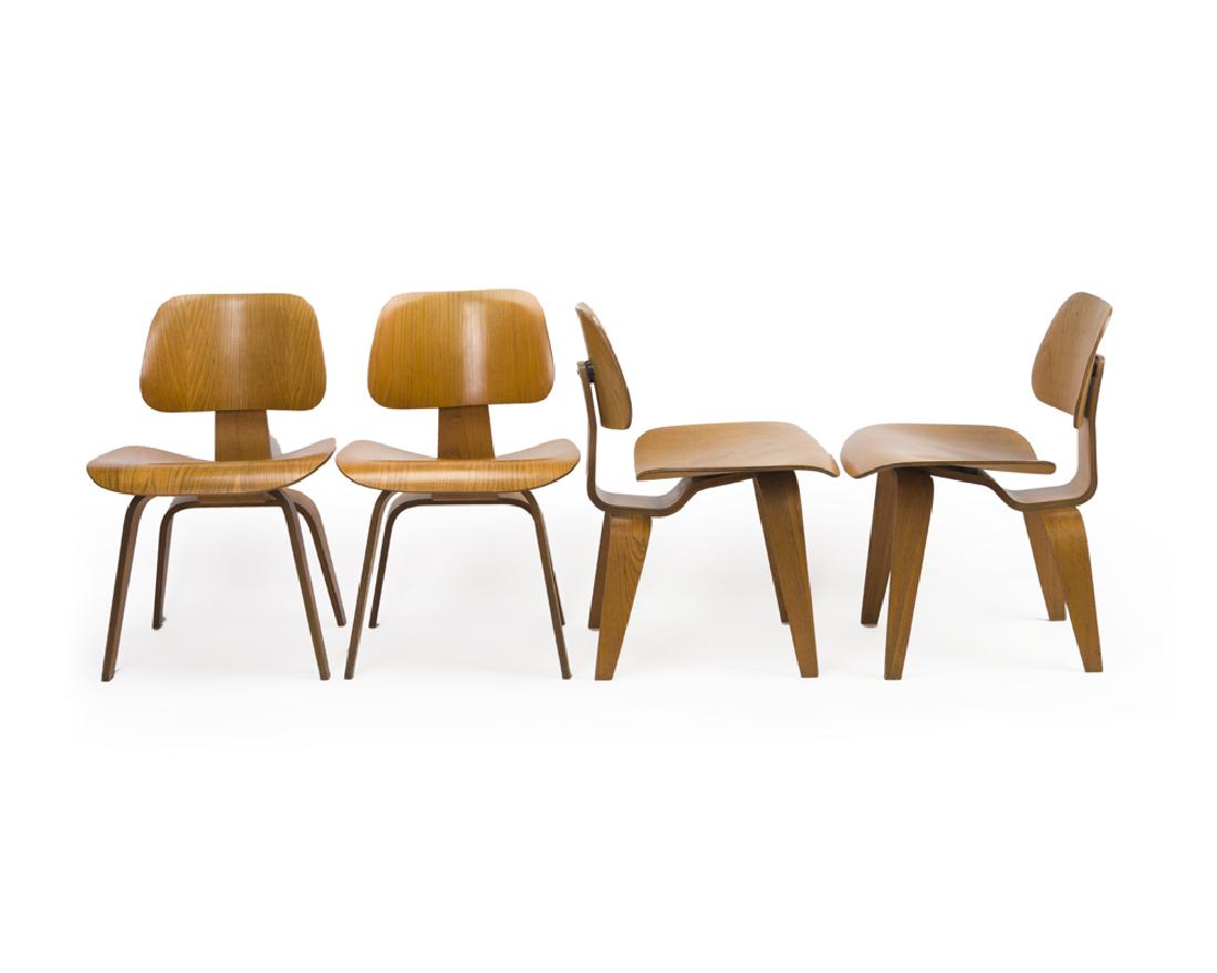 Four Eames ''DCW'' dining chairs (1 of 2)