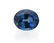 An unmounted blue sapphire