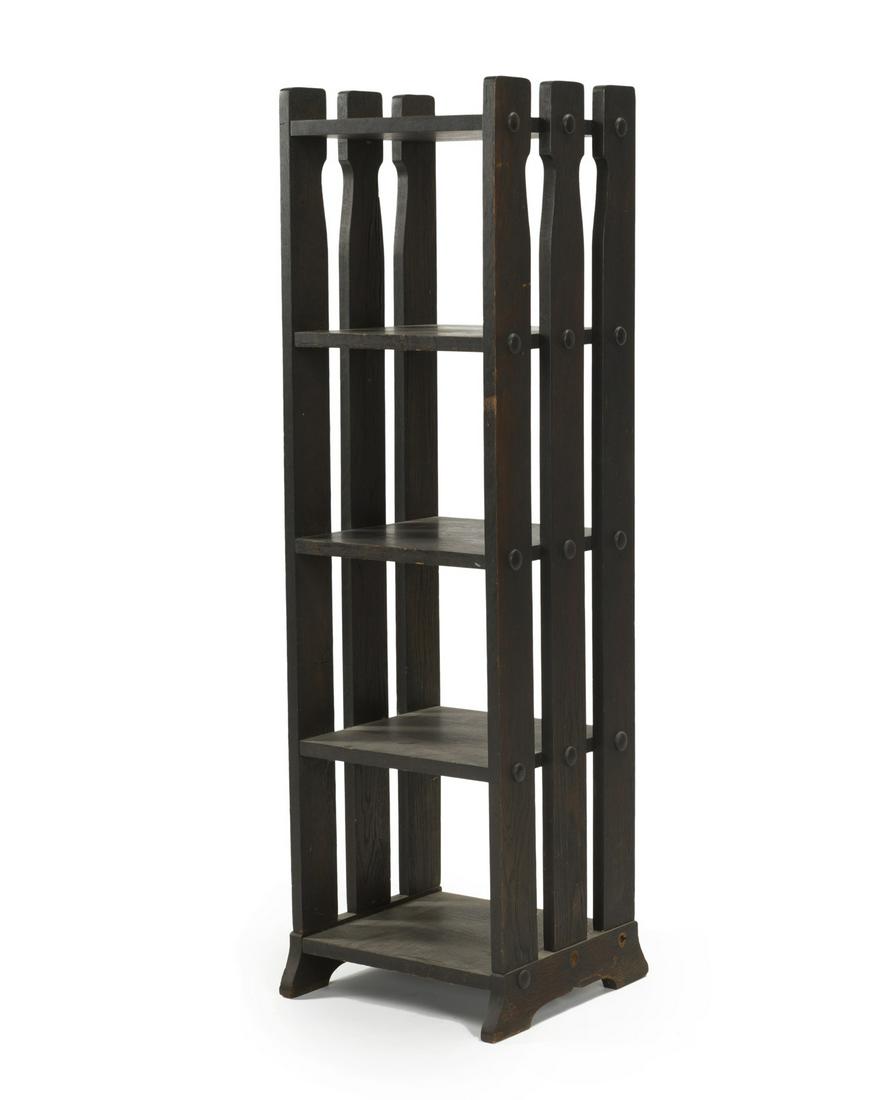 An Arts & Crafts oak bookshelf (1 of 2)