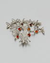 A Fred Davis silver and fire opal "Tree of Modern Art"