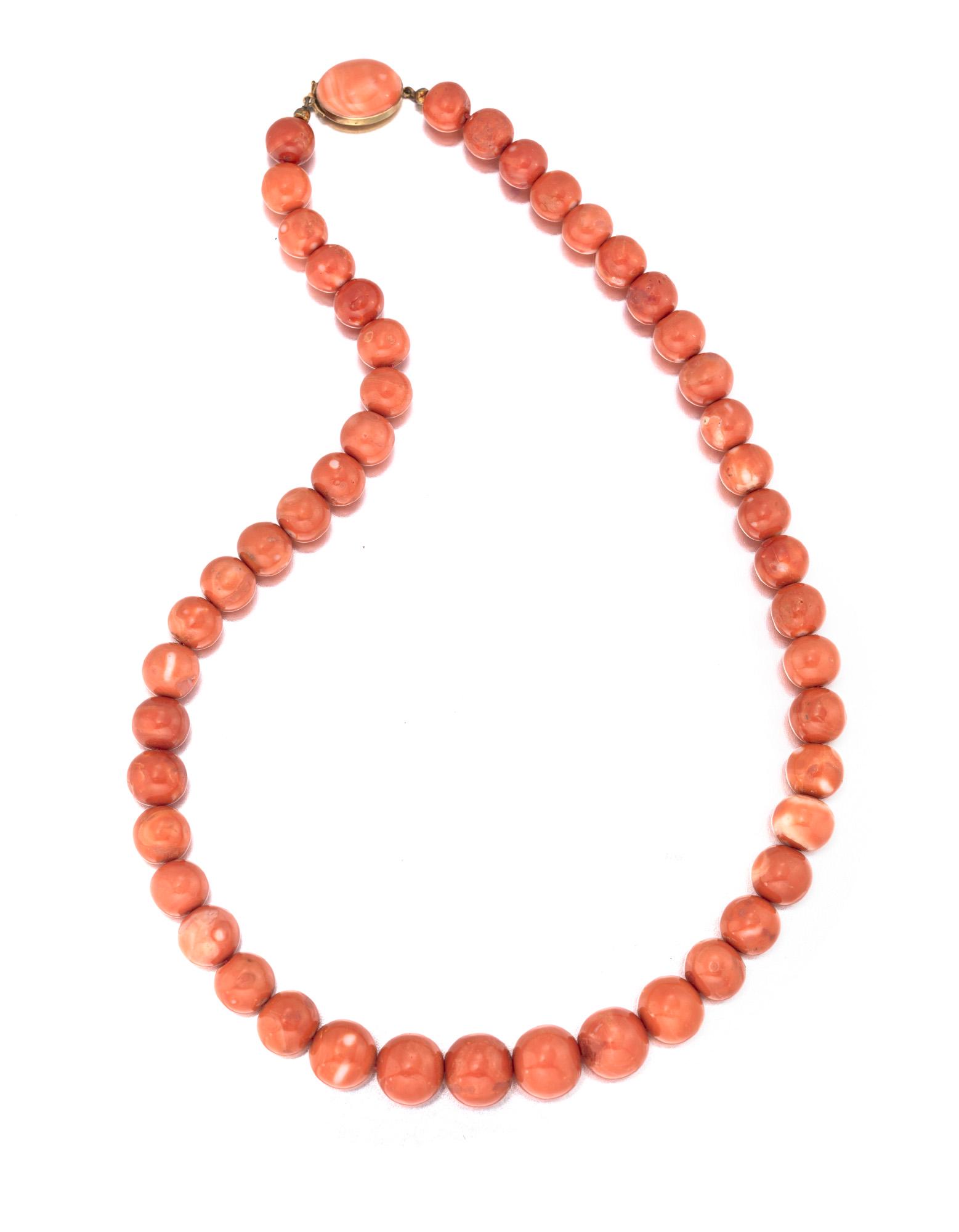 A coral bead necklace (1 of 1)