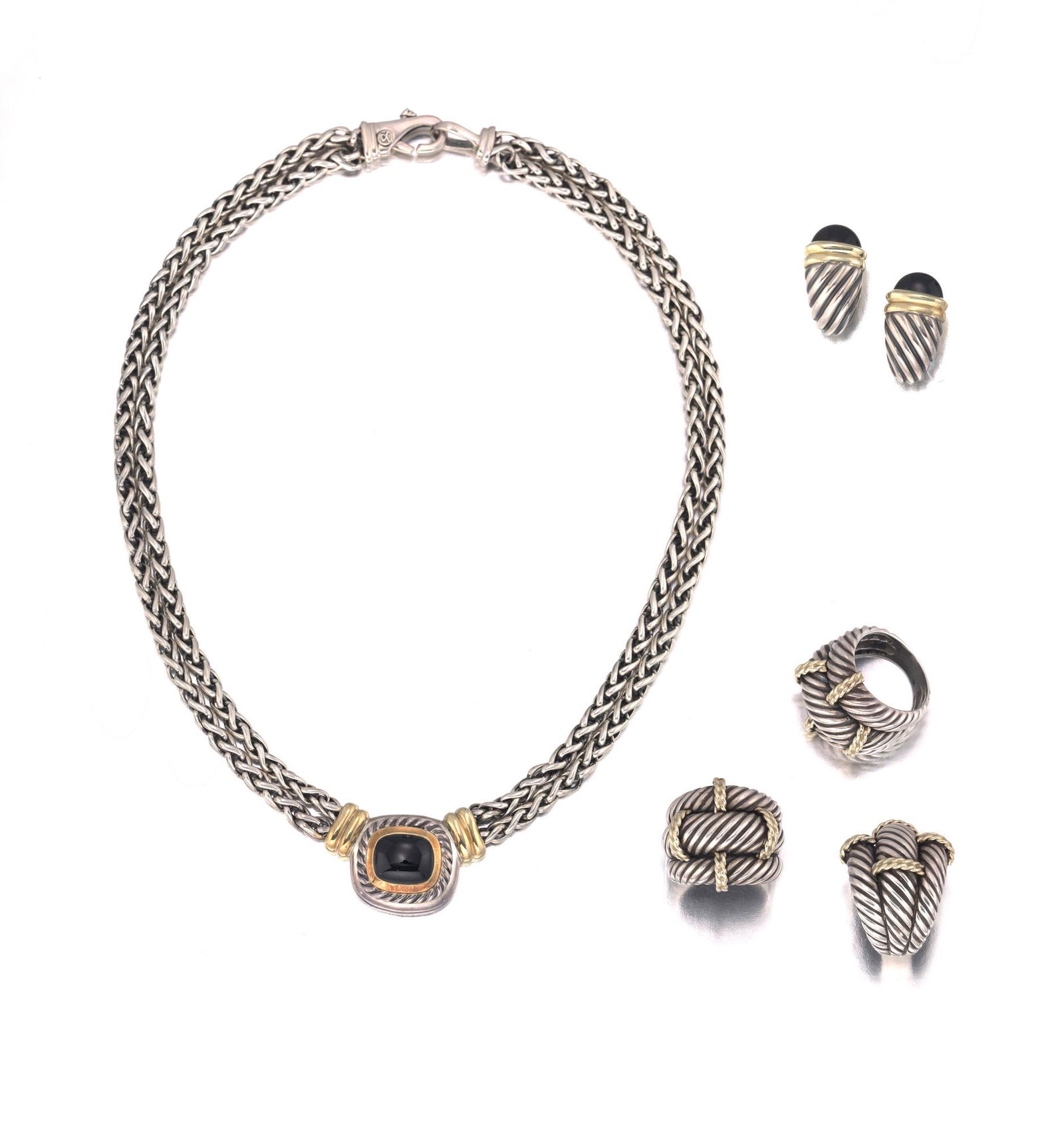 A group of David Yurman mixed-metal jewelry (1 of 1)