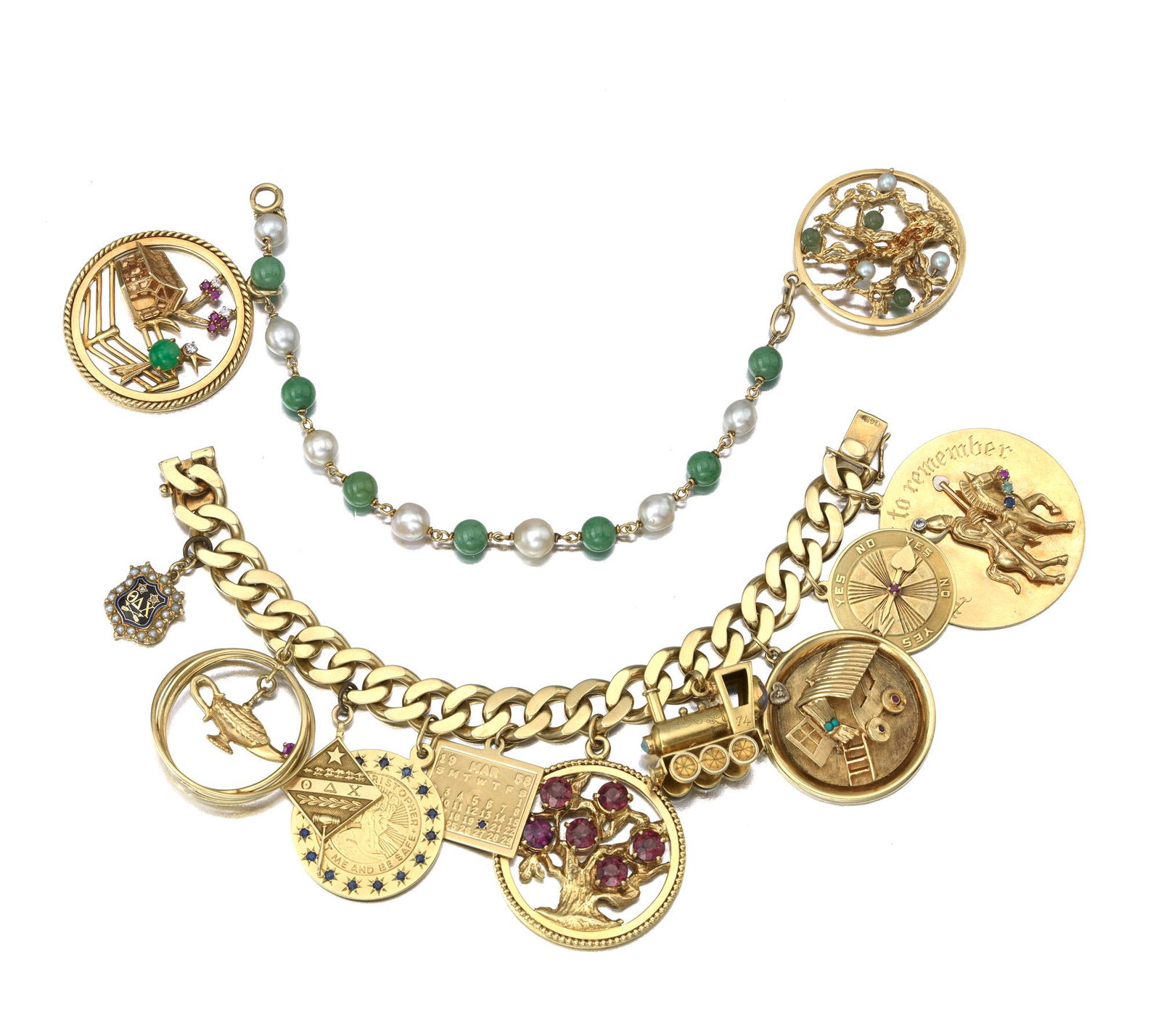 Two large charm bracelets (1 of 1)