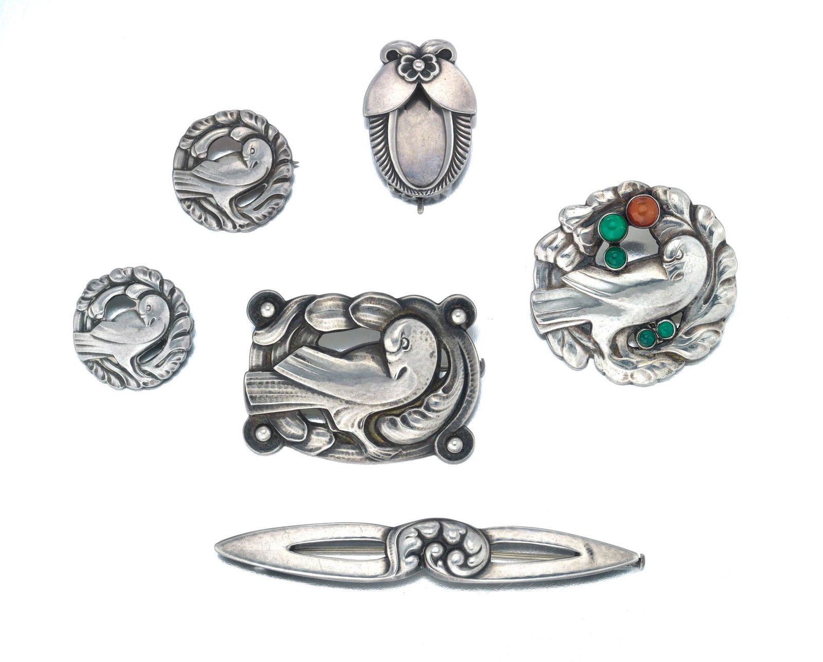 A group of Georg Jensen jewelry items (1 of 2)