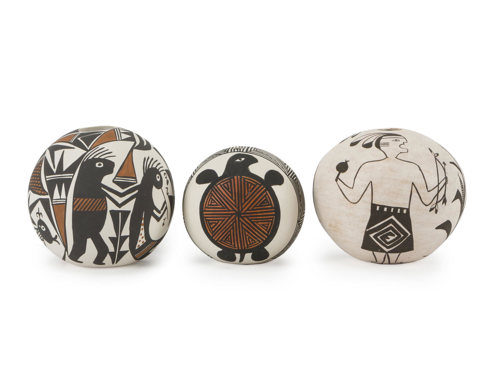 Three Acoma seed pots (1 of 3)