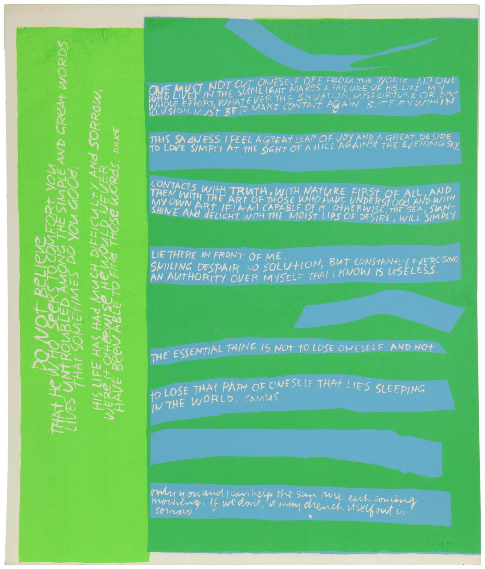 Corita Kent (1918-1986, Boston, MA) (1 of 3)