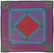 An Amish Diamond in a Square quilt