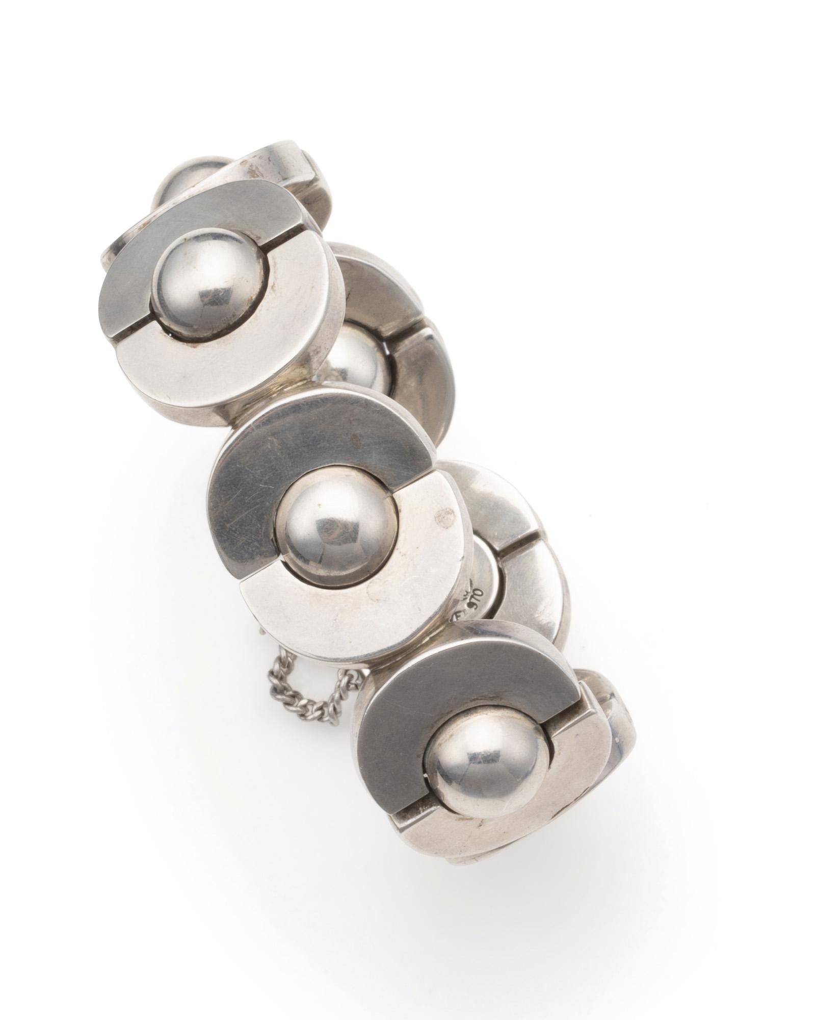 An Antonio Pineda silver bracelet (1 of 3)