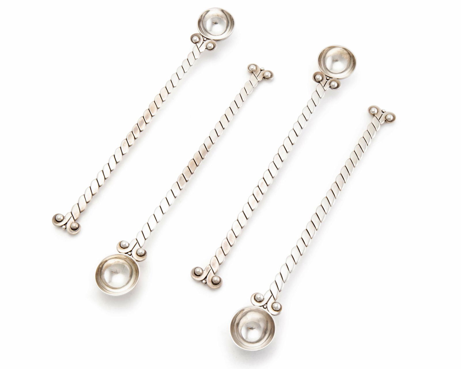 Ten Hector Aguilar sterling silver long-handled spoons (1 of 3)